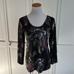 Lululemon Garden Party Polyester Lycra Long Sleeve Top Sz. 10